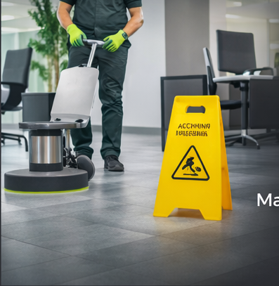 Gebäudereinigung im Einsatz